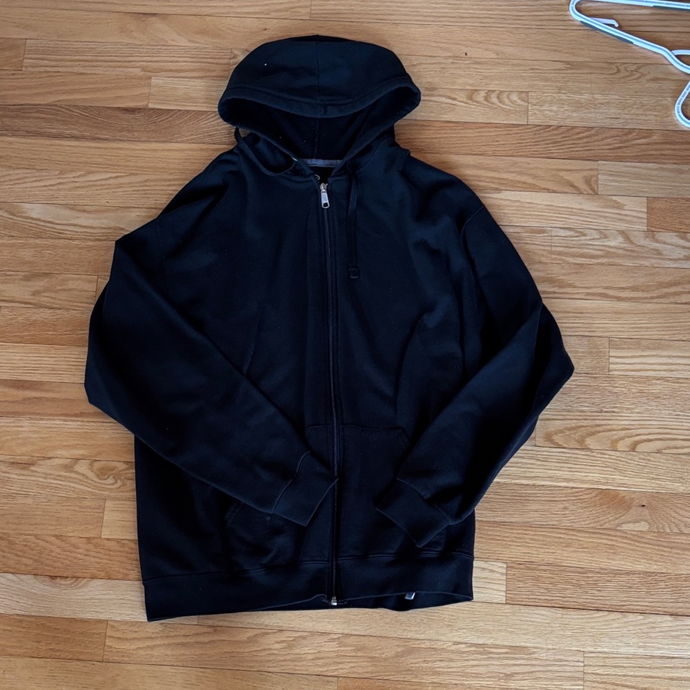 Black Zip-Up Hoodie